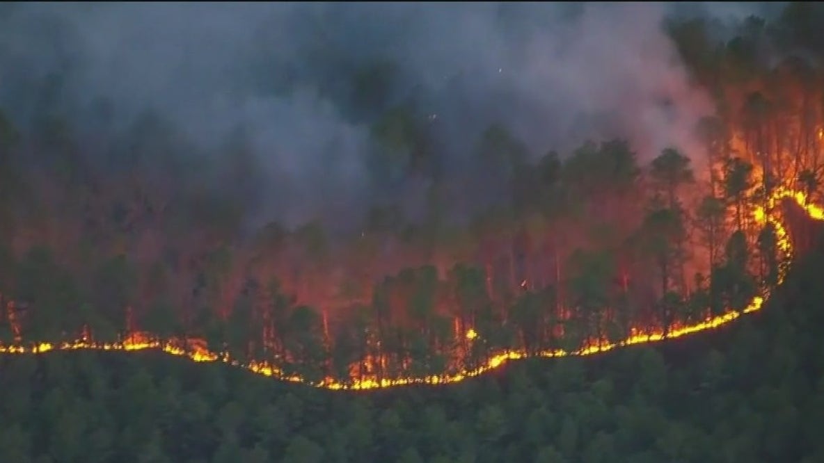 NJ wildfire now 40 percent contained